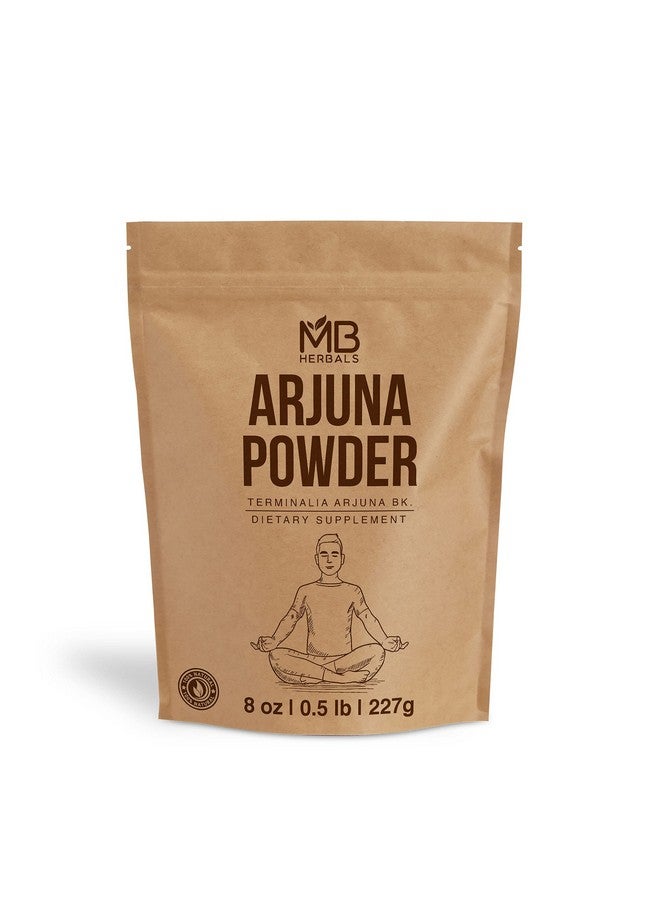 MB Herbals Arjuna Powder 8 oz / 27 Gram | Wildcrafted Terminalia arjuna Bark Powder - Image 1