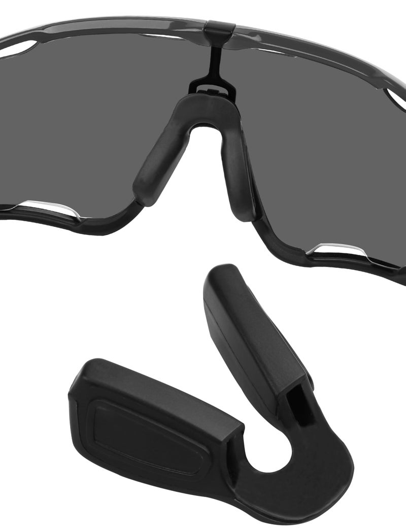 Firtox Replacement Nosepieces Nose Pads for Oakley Jaw-Breaker OO9290/Jaw-Breaker Asian Fit OO9270 Sunglasses - Black - Image 1