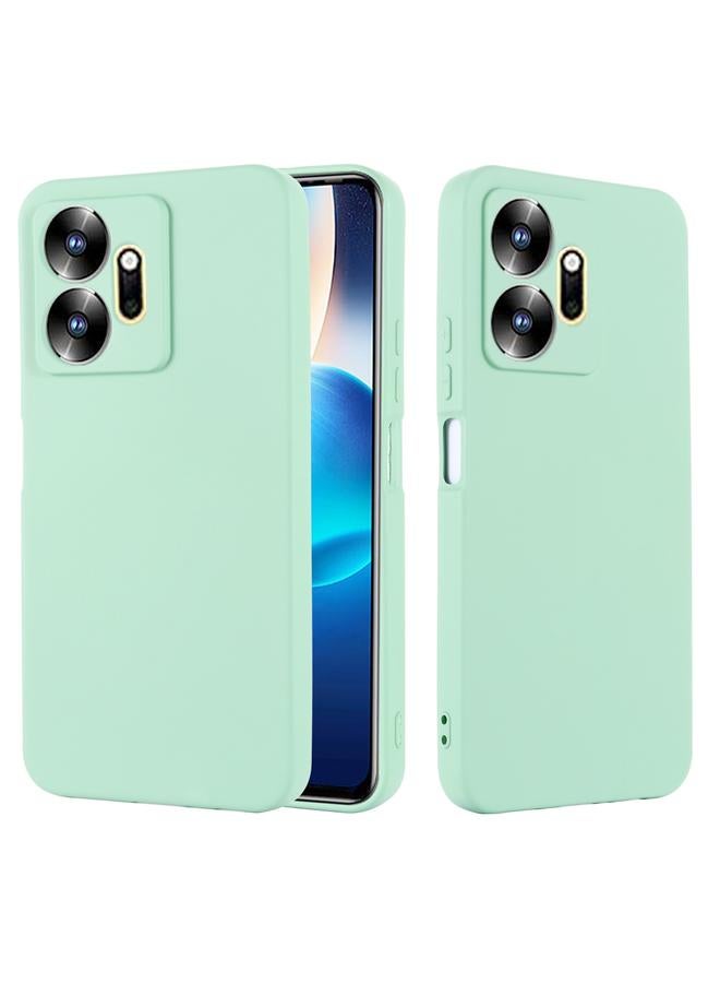 زبون جراب لهاتف Infinix Zero 20 X6821 مصنوع من السيليكون السائل المقاوم للصدمات بلون نقي - Image 2