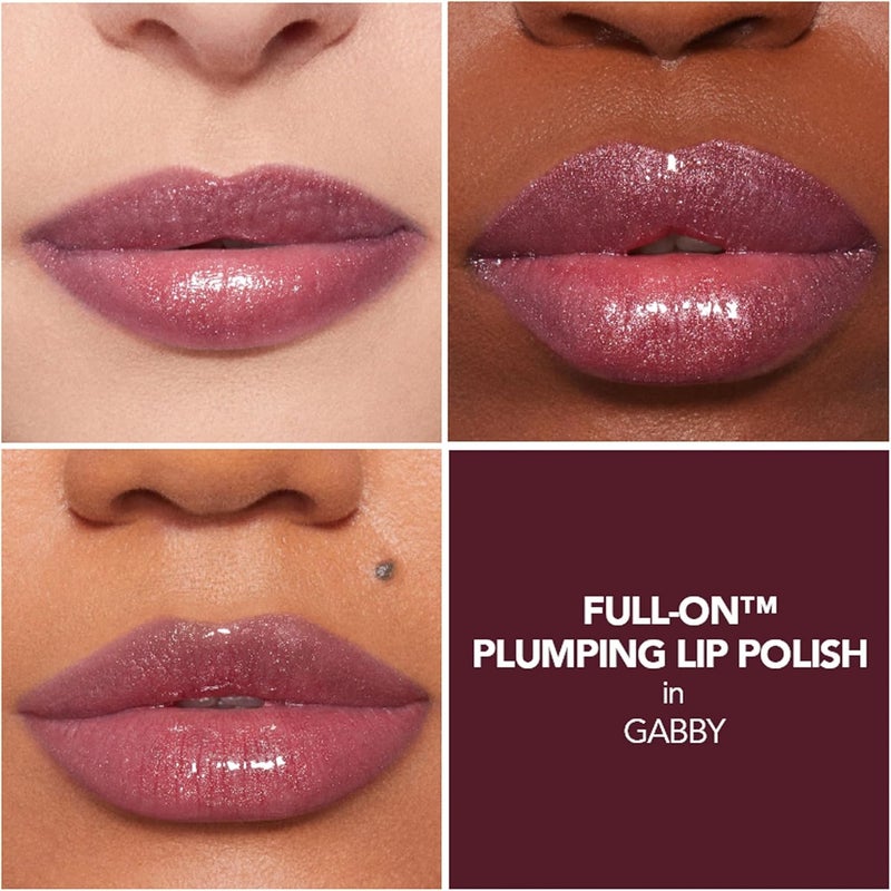 Buxom Full-On Plumping Lip Polish in Gabby - 0.15 Fl Oz - Rich Plum Brown Sugar - Image 2