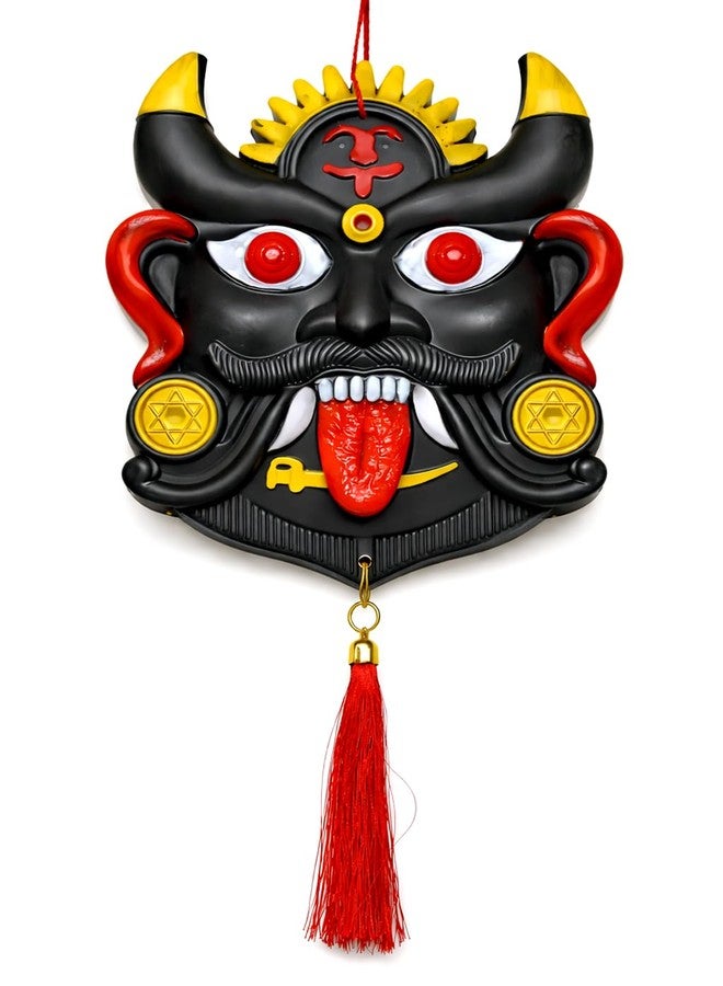 YTM Nazar Battu Evil Eye Wall Hanging for Home Entrance | Hand-Painted Hard Plastic Drishti Bommai | Decorative Nazar Suraksha Kavach for Door, Office, Shop & Bungalow Gate (Large, Multicolor) - Image 1