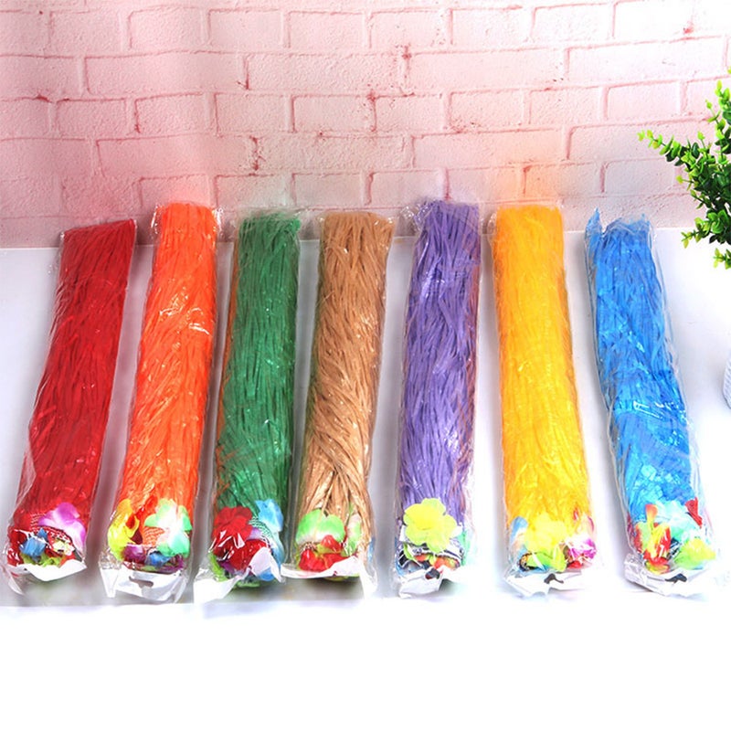 400mm/600mm Hawaiian Hula Skirt Tropical Party Decorations Girls Woman Eye-Catching Outfits Performance Show Stage Costume Hawaii Beach Dance Dress - Image 4