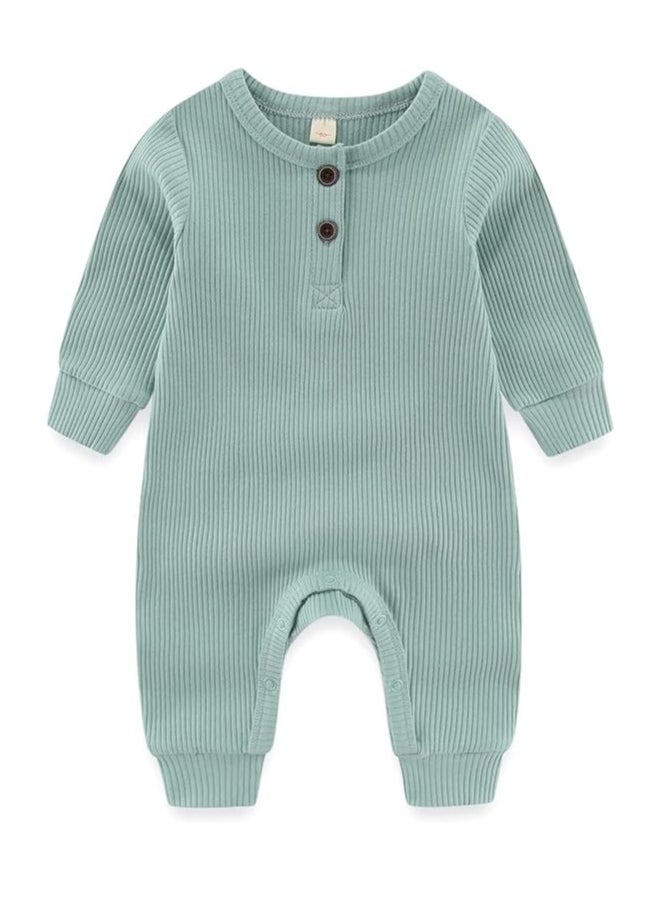 Newborn Baby Boys Girls One Piece Romper With Mitten Cuffs 3 Pack  - Image 2