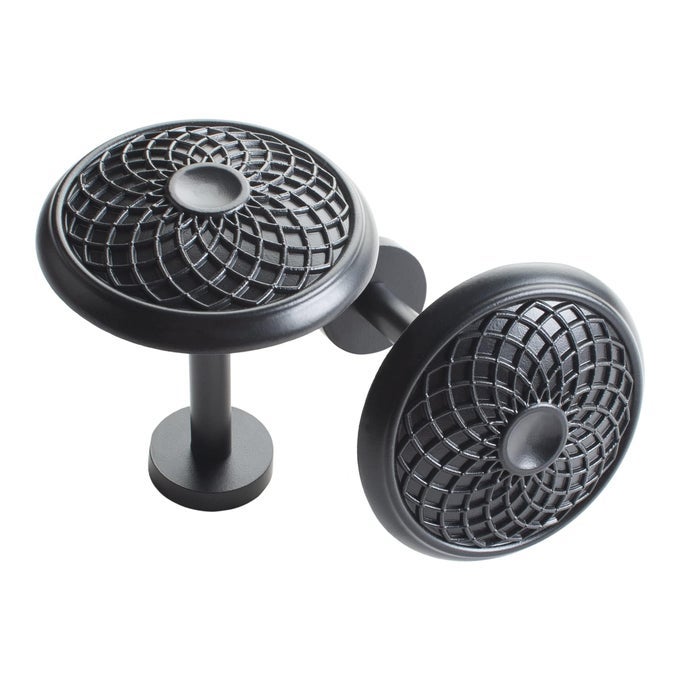 HoldbackCurtain Tieback Set of 2 Spin Medallion Brown Oil Rubbed