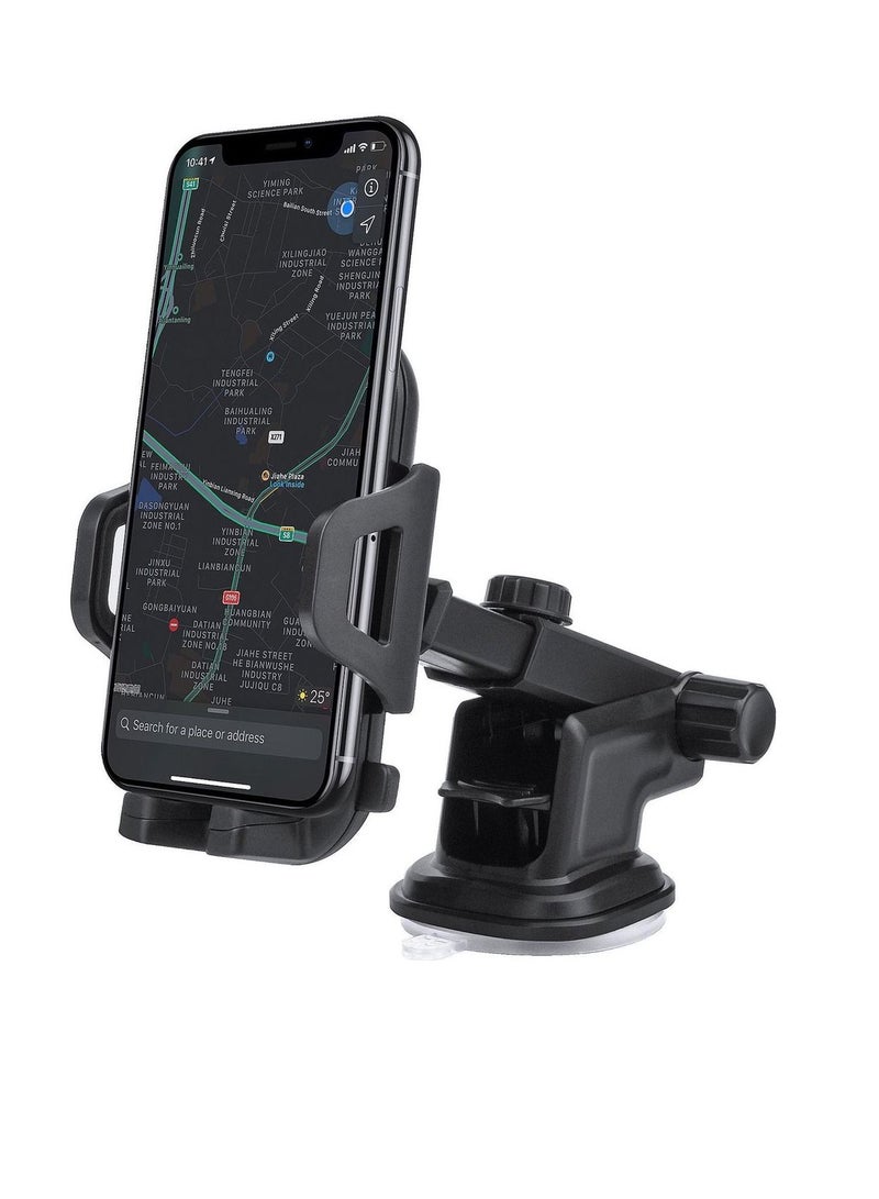 Earldom Car Holder Suction Cup 360 Degree Rotation Black - Image 2