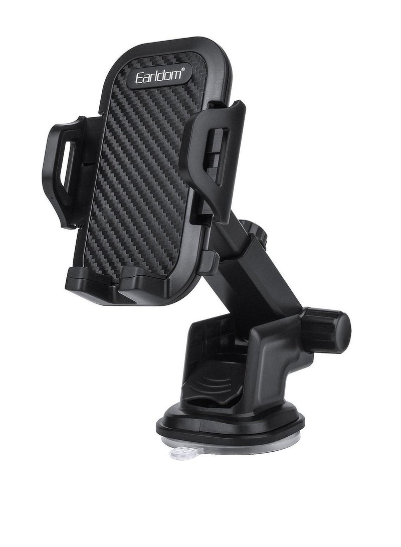 Earldom Car Holder Suction Cup 360 Degree Rotation Black - Image 1