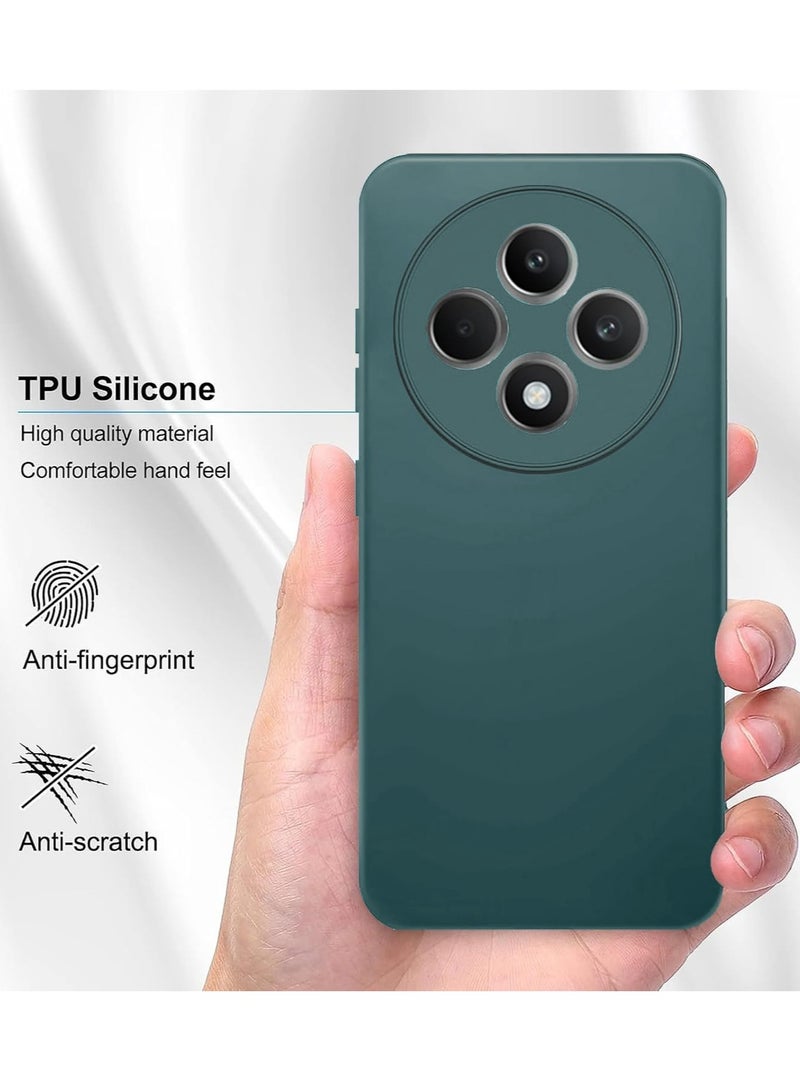 BORTONY OPPO Reno 12 F Case Cover Liquid Soft Silicone Case Shockproof Matte Finish Back Cover with Camera Protection Case for OPPO Reno 12 F - Image 3