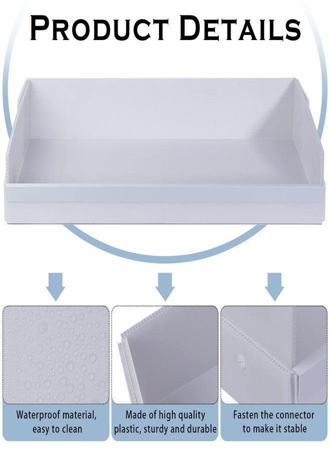 Geelin 2 Pack 26" x 13.5" Corrugated Plastic Cage Liners Base 1 x 2 Panel Size Guinea Pig Cage Liner for Guinea Pigs Hedgehogs Rabbits Applied with C&C Cages, White - Image 3