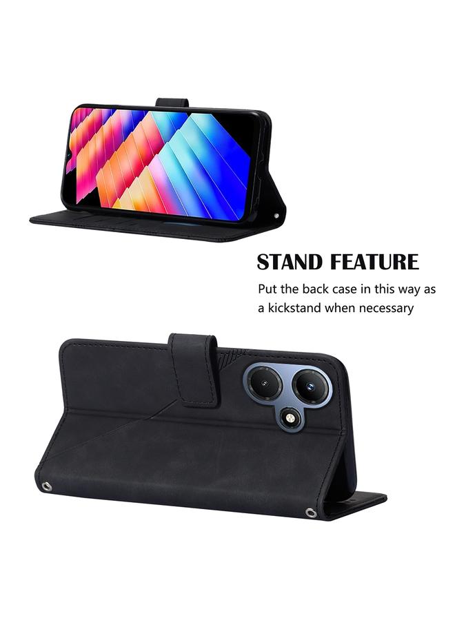 اس-توب جراب لهاتف Infinix Hot 30i / X669 Crossbody جراب جلدي قابل للطي منقوش ثلاثي الأبعاد - Image 5