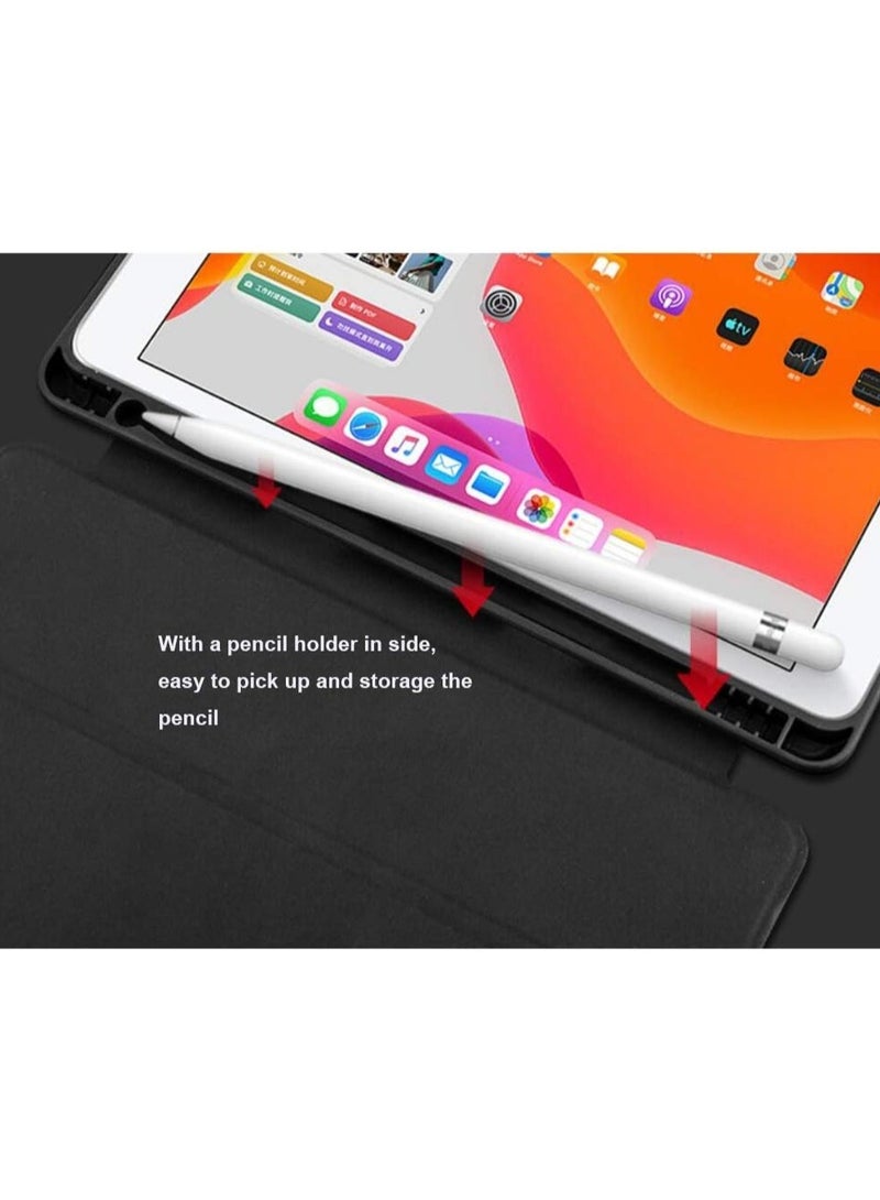 ELTRAZONE Soft Smart Case with Pencil Holder Foldable Stand Compatible with iPad 10.2 Inch 9th / 8th / 7th Generation 2021/2020 / 2019, iPad Air 3rd Generation, iPad Pro 10.5 Inch (Light Pink) - Image 3