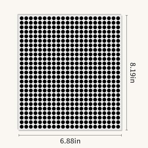 Ouzoustate 1/4" Black Dot Stickers 2750 PCS Small Round Circle Stickers Tiny Mini Little Colored Coding Labels - Image 3