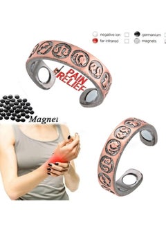 Generic 2 PCS Men Lymphatic Drainage Therapeutic Magnetic Ring, Magnetic Therapeutic Lymphcare Ring Blood Sugar Control Ring Blood Glucose Control Ring Elegant Copper Magnetic Ring Women Men Gifts (Rose Gold)  - Image 3