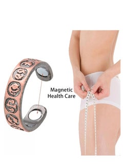 Generic 2 PCS Men Lymphatic Drainage Therapeutic Magnetic Ring, Magnetic Therapeutic Lymphcare Ring Blood Sugar Control Ring Blood Glucose Control Ring Elegant Copper Magnetic Ring Women Men Gifts (Rose Gold)  - Image 5