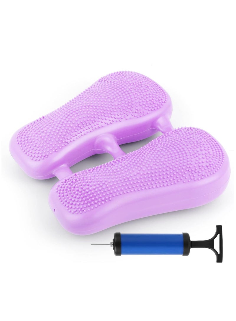 ALCOACH Inflatable Massage Point Balance Cushion Indoor Use Home Weight Loss Balance Cushion Body Shaping Balance Cushion for Home Gym Yoga Practice Foot Pedal Exercise - Image 1