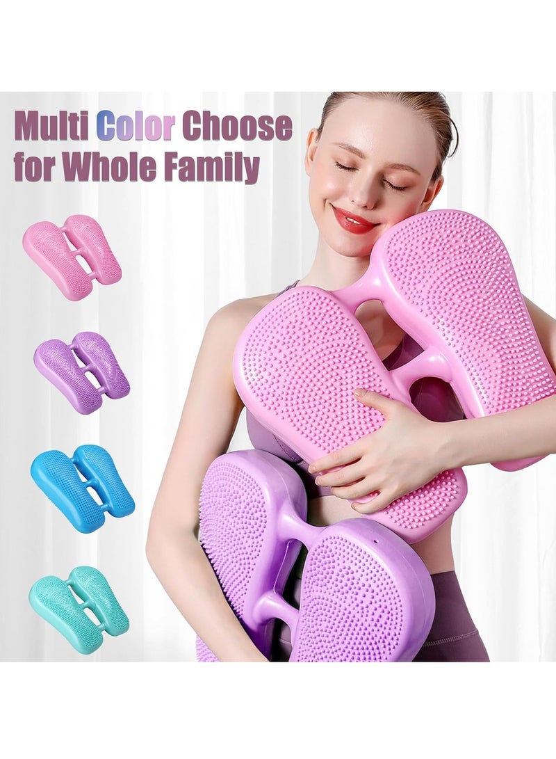 ALCOACH Inflatable Massage Point Balance Cushion Indoor Use Home Weight Loss Balance Cushion Body Shaping Balance Cushion for Home Gym Yoga Practice Foot Pedal Exercise - Image 5