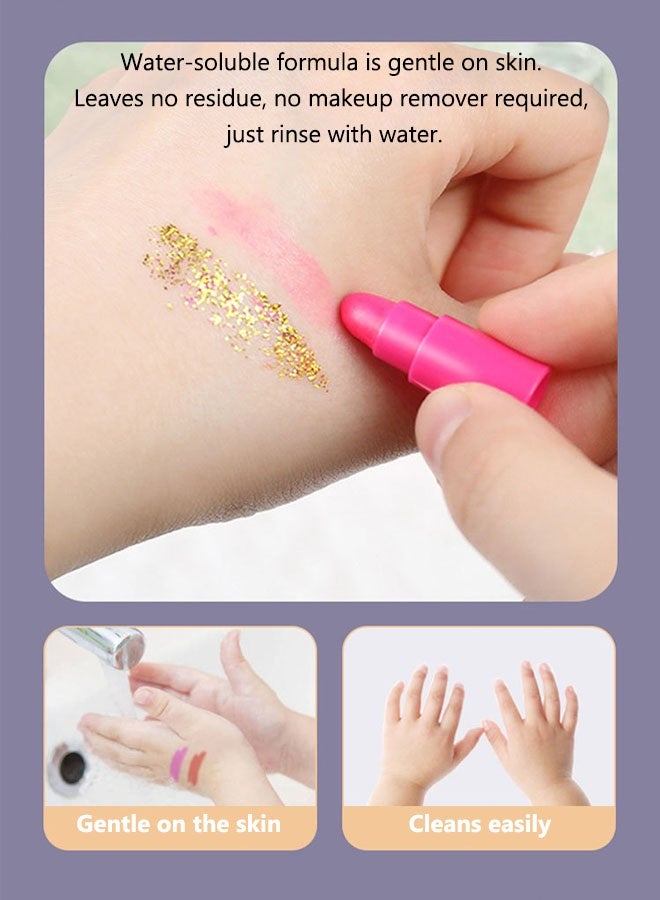 Kids Makeup Kit,Safe Washable Makeup Set 150pcs Toys for Girls with Portable Makeup Box,Toddler Makeup with Storage Case for Girls Pretend Play Toys for Kid Birthday Gifts Toys for Girls - Image 4