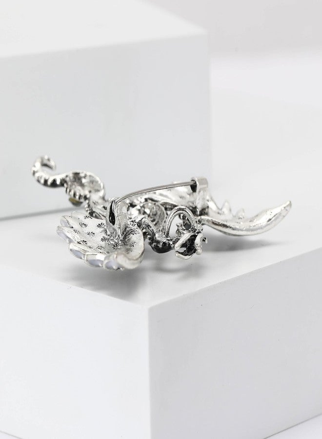 WAKYME Vintage Punk Mechanical Flying Dragon Brooch for Women Enamel Flying Dragon Brooch Domineering Flying Dragon Brooch Personality for Men and Women Clothing Hat Bag Accessories (Blue) - Image 4
