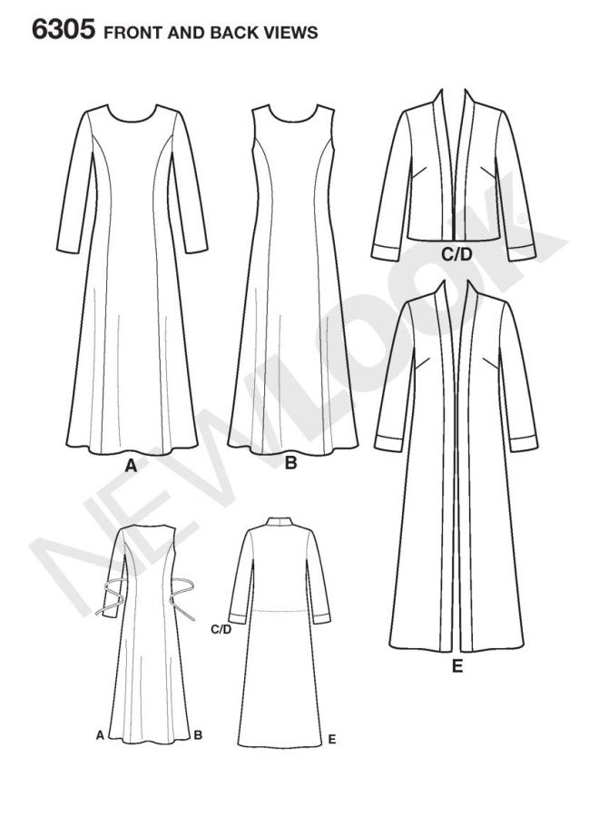 New Look Sewing Pattern 6305 Misses Dresses  Size A  10-12-14-16-18-20-22 - Image 2