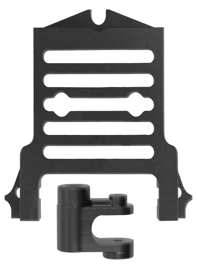 Vgoohobby Aluminum Alloy Standard Servo Mount Servo Adapter Bracket w/Servo Horn Compatible with Traxxas 1/5 X-Maxx 6S 8S RC Truck (Black) - Image 3
