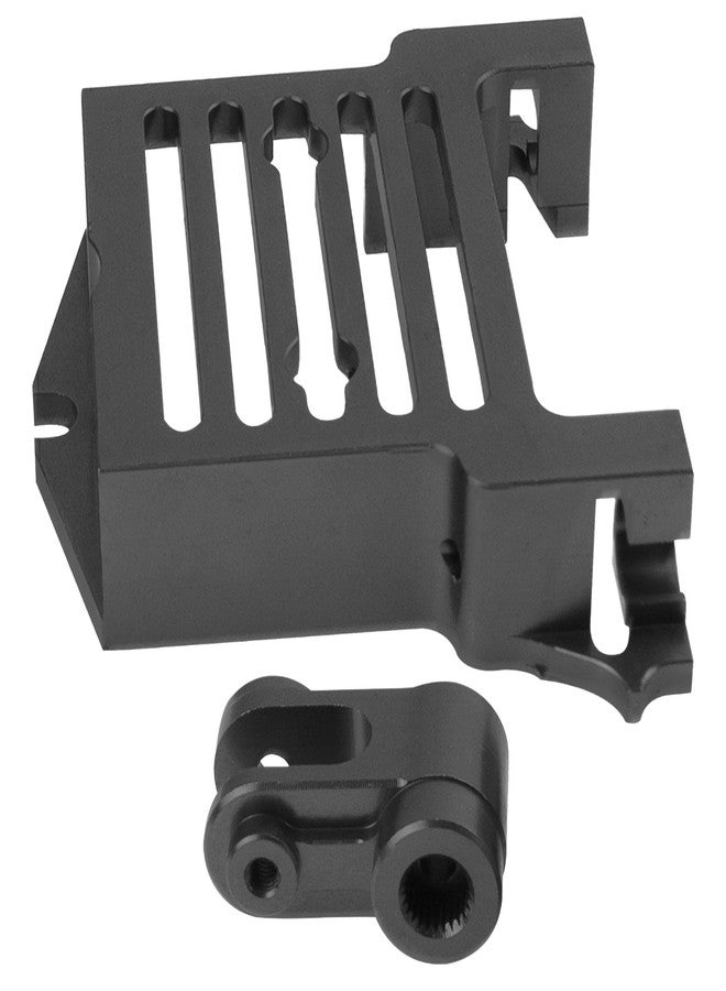 Vgoohobby Aluminum Alloy Standard Servo Mount Servo Adapter Bracket w/Servo Horn Compatible with Traxxas 1/5 X-Maxx 6S 8S RC Truck (Black) - Image 5