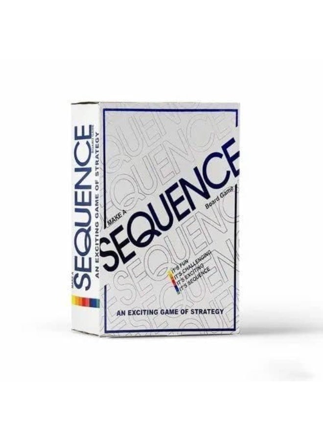 Abbasali Sequence Card Game Classic Strategy Board & Card Game - Image 1