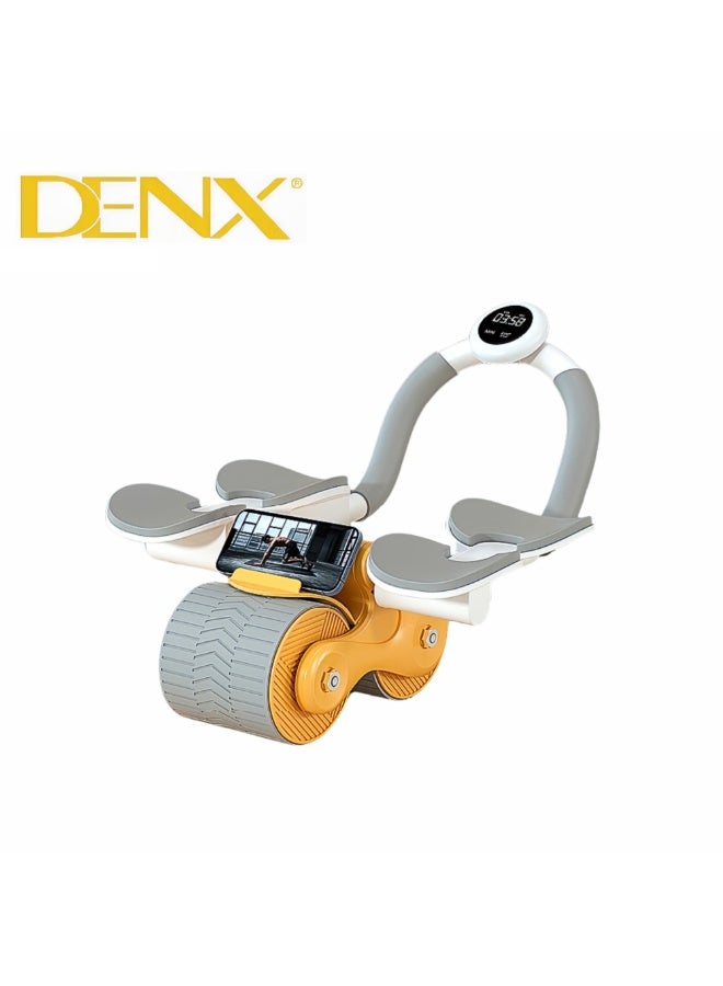 دينكس عجلة دوارة للبطن مع دعامة للمرفق والركبة وحامل للهاتف، مناسبة للتمارين الرياضية المنزلية، متعددة الألوان - Image 3