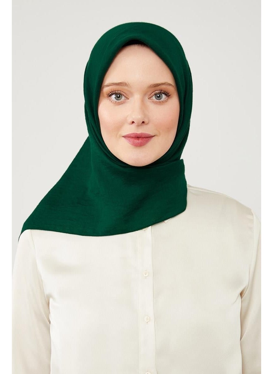 Levidor Emerald Plain Luxury Cotton Cazz Scarf  - Image 3