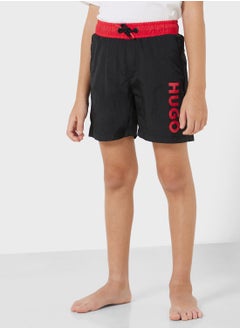 HUGO Kids Logo Swim Shorts  - Image 1