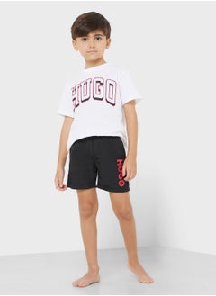 HUGO Kids Logo Swim Shorts  - Image 2