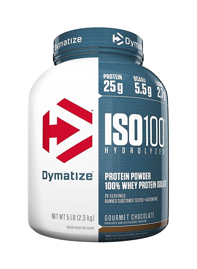 Dymatize ISO 100 Hydrolysed Protein Powder - Gourmet Chocolate - Image 1
