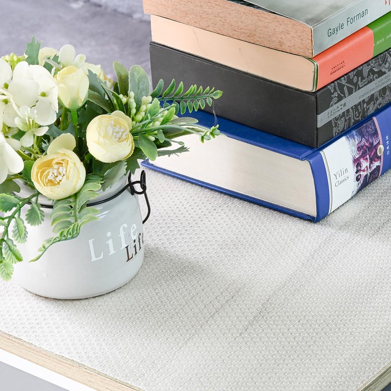 BOPART 12Pcs Refrigerator Liners Washable Fridge Shelf Liners Refrigerator Mats for Freezer Glass Shelves Kitchen Cabinets Cupboards Drawers (17.7" x 11.4") - Image 4