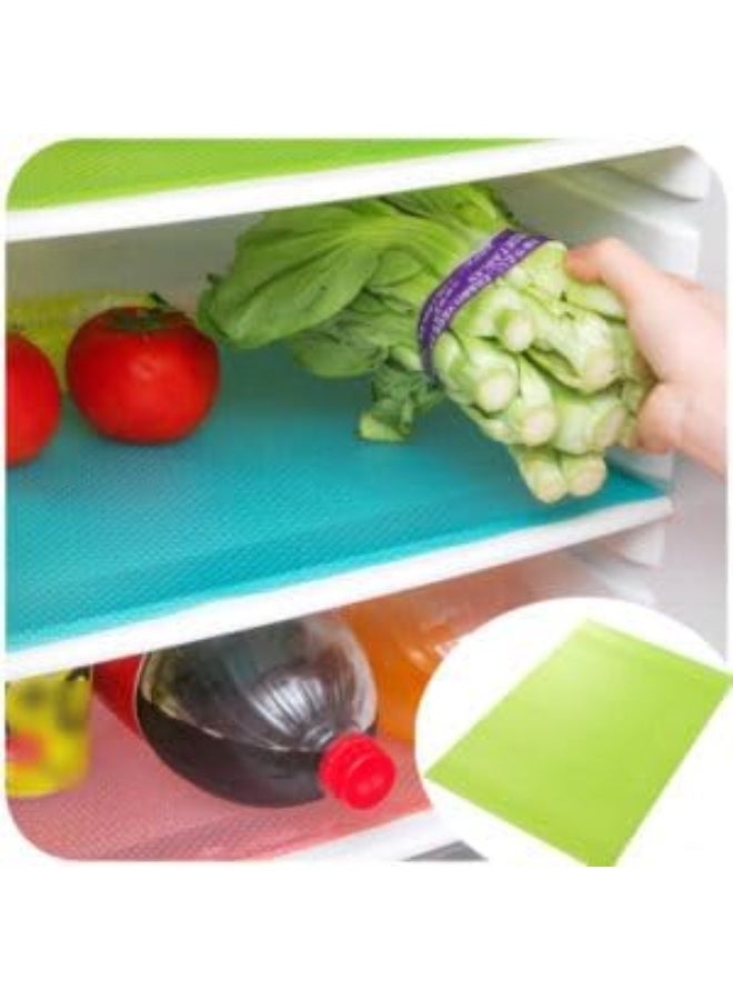 Lightweight silicone refrigerator mats that are antibacterial and prevent water leakage. Size: 45 * 30 cm,pink - Image 2