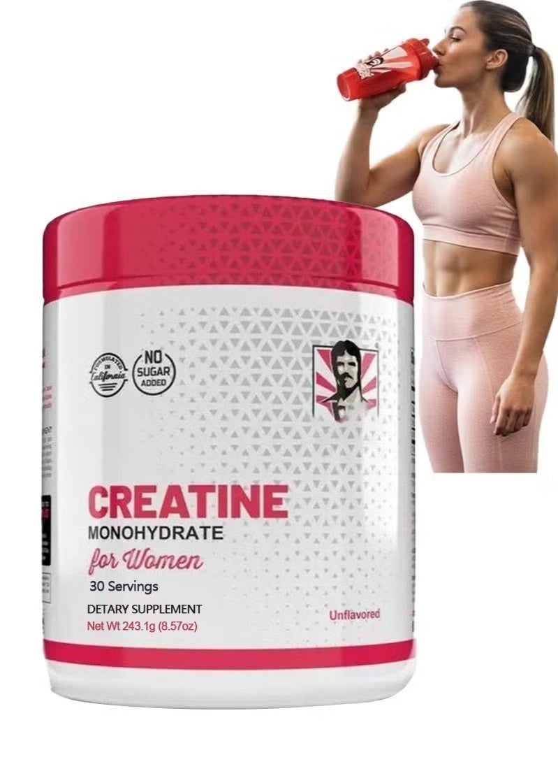 Sugarfree Creatine for Women Post-Workout Supplement - 5000mg Creatine, 2000mg Hydrolyzed Bovine Collagen & BCAA 2:1:1 for Lean Muscle Growth, Fast Recovery & Stamina - 30 Servings - Image 1