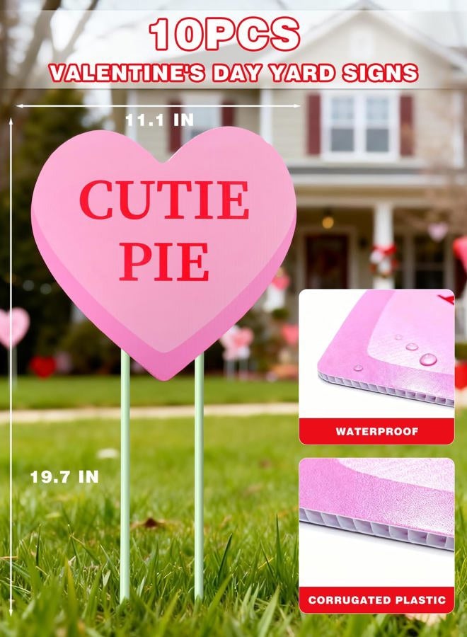 Diltik 10 Pcs Valentine's Day Yard Sign - Image 2