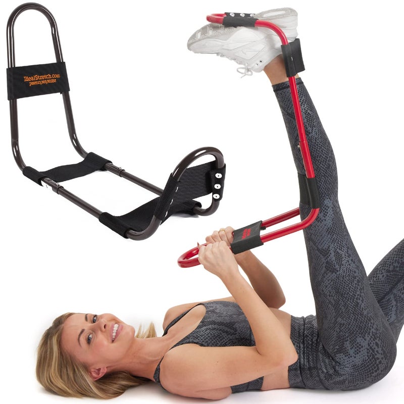 IdealStretch أيديل ستريتش أوريجينال - جهاز تمدد أوتار الركبة، جهاز تمدد أسفل الظهر، جهاز تمدد الورك، وجهاز تمدد الساق - تمديد الركبة وتخفيف الألم - Image 1