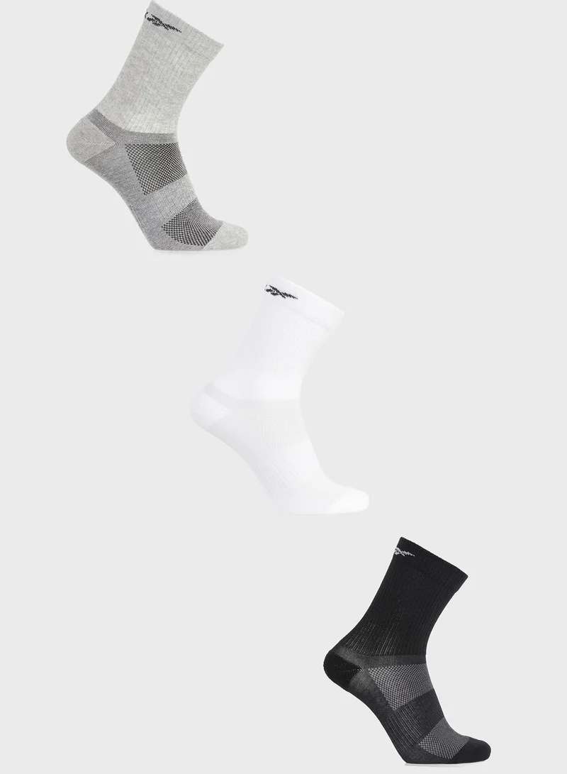 Reebok 3 Pack Of Te Mid Crew Socks