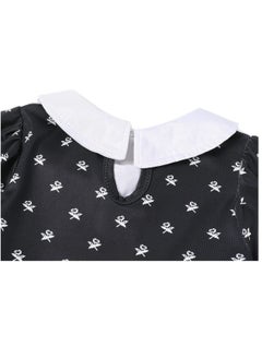Excefore Cosplay Party Dress for Kids, Dress Matches Crossbody Bag, Black and white Polka Dot Dress, Suitable for Costume Parties and Stage Shows  - Image 4