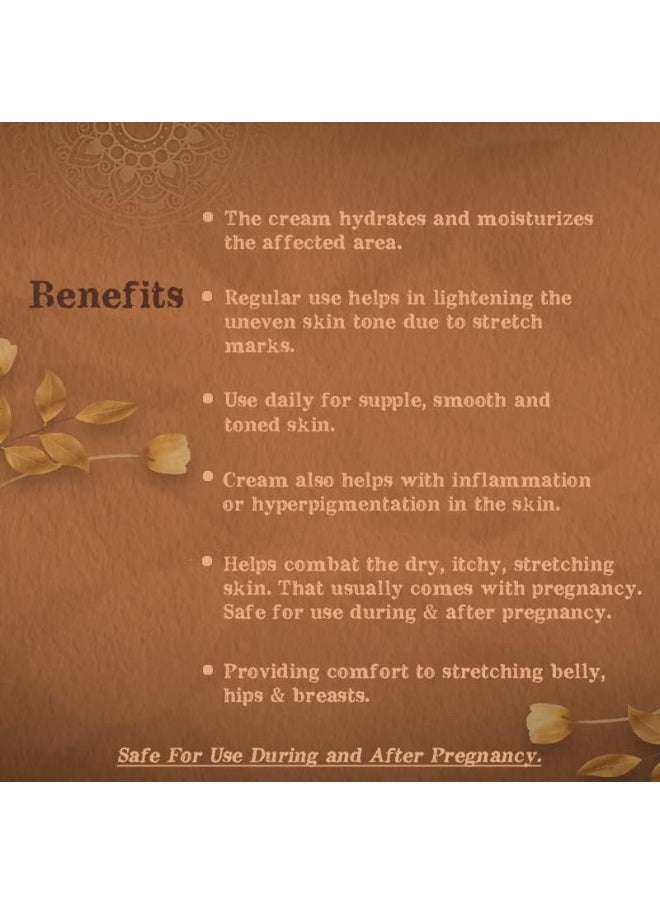 kaumudi - Stretch Mark Cream | For Women and Men | Handmade with Natural Ingredients | Reduce Stretch Marks | Reduces Scars, Spots and and Tighten your Skin | Hydrate & Moisturizes | All Skin Types | No Artificial Color | No Artificial Fragrance | Sulphate , Paraben & SLS free | 90 GM / 3.17 fl Oz - Image 1