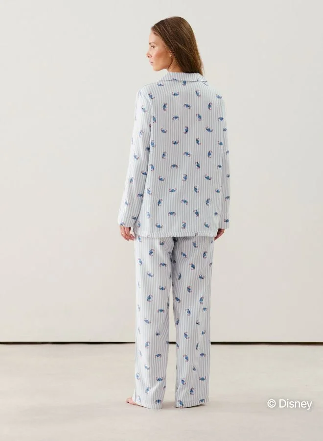 UNDIZ Stitch flannel shirt