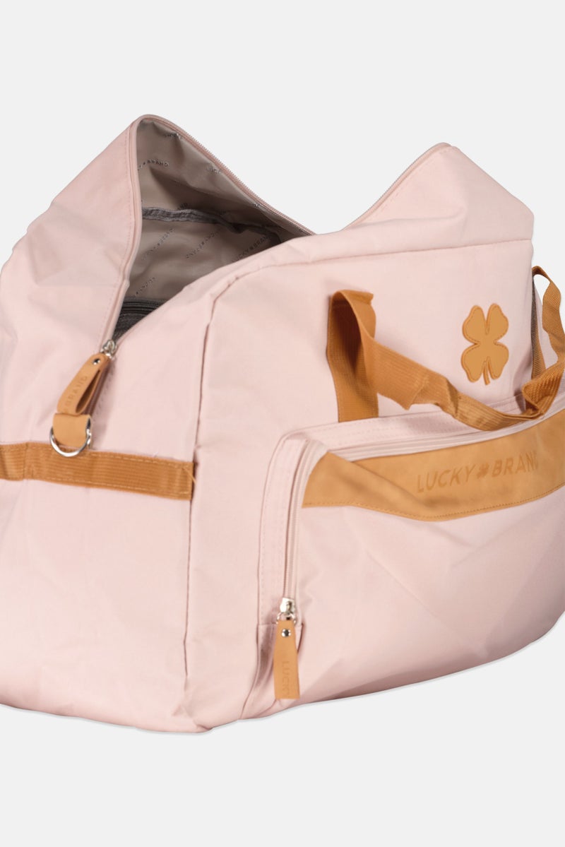 LUCKY BRAND Men Brand Logo Duffle Bag, Rose Smoke - Image 4