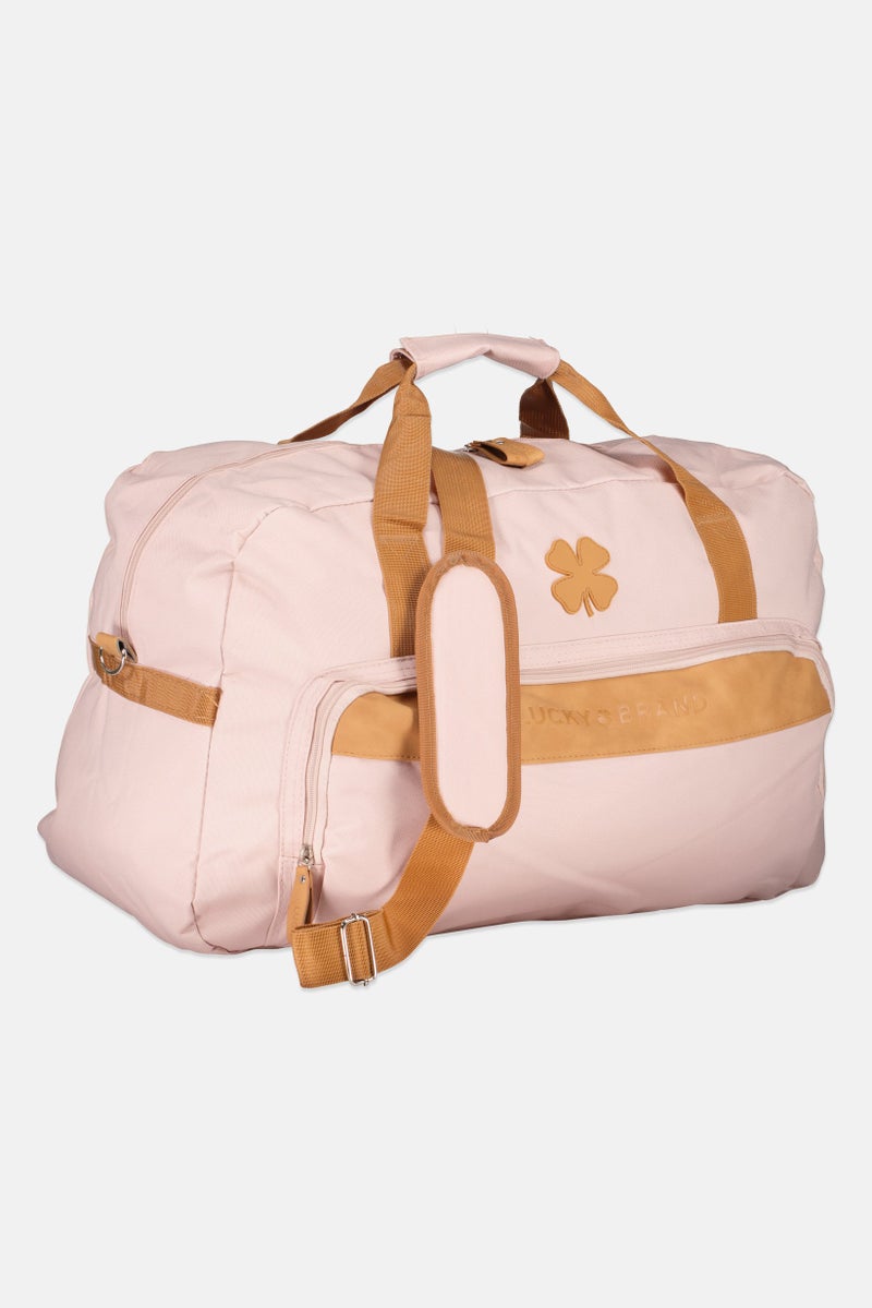 LUCKY BRAND Men Brand Logo Duffle Bag, Rose Smoke - Image 3