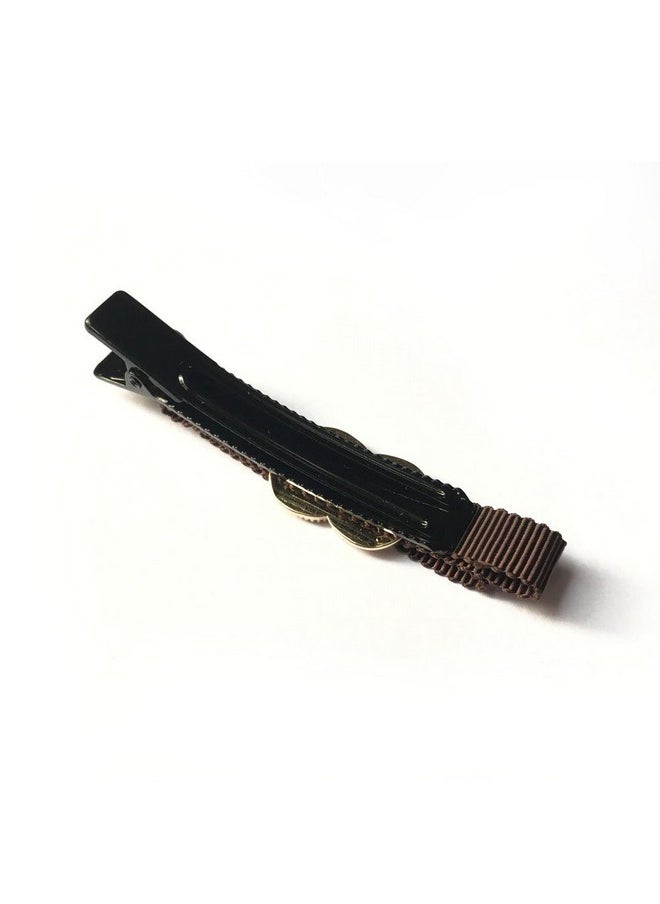 Meilliwish Meilliwish Noble Beautiful Wedding Women Alligator Clip Hairpin(A90)(Brown)  - Image 2