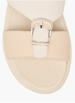 Le Confort Men Buckle Accent Slip-On Arabic Sandals  - Image 3