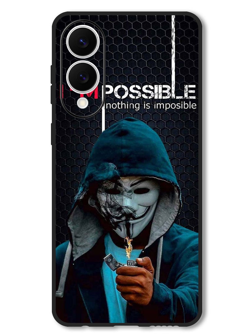 Theodor Case Compatible with Samsung Galaxy S25 Edge 6.7 Inch Protection Shockproof Bumper Cover Nothing Is Impossible - Image 1