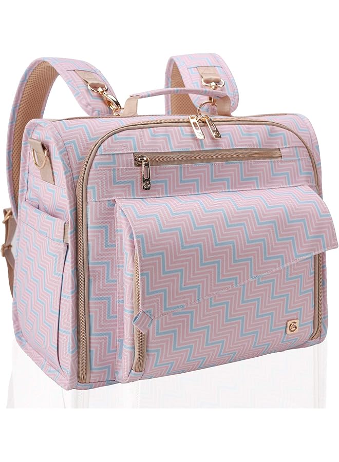 إيروريكس حقيبة ظهر للحفاضات مع دعم كبير لعربة الأطفال تم تحويلها إلى حقيبة حمل - Image 1