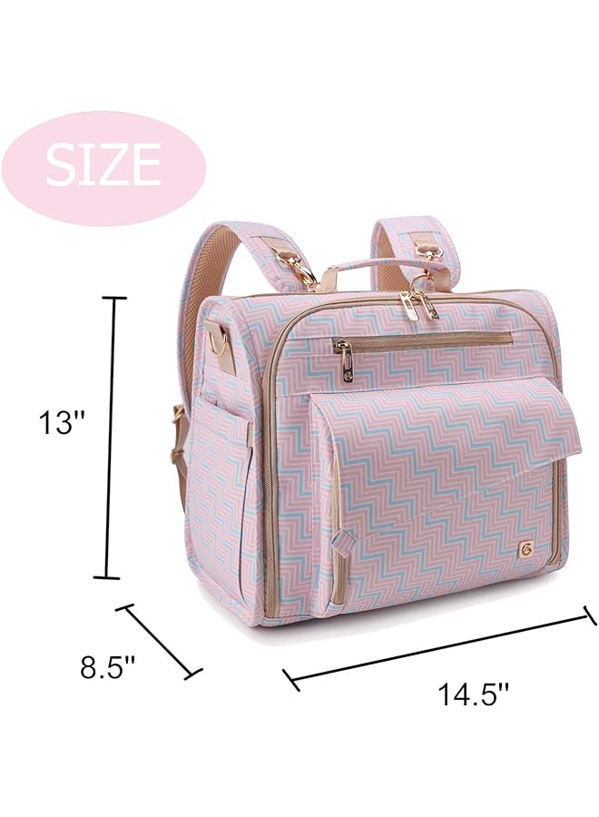 إيروريكس حقيبة ظهر للحفاضات مع دعم كبير لعربة الأطفال تم تحويلها إلى حقيبة حمل - Image 2