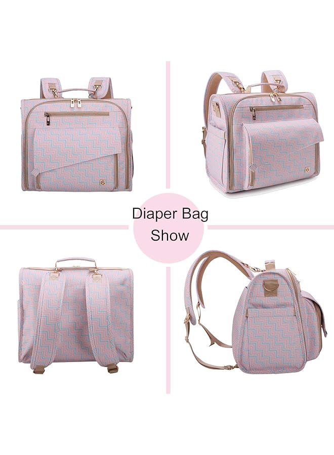 إيروريكس حقيبة ظهر للحفاضات مع دعم كبير لعربة الأطفال تم تحويلها إلى حقيبة حمل - Image 5