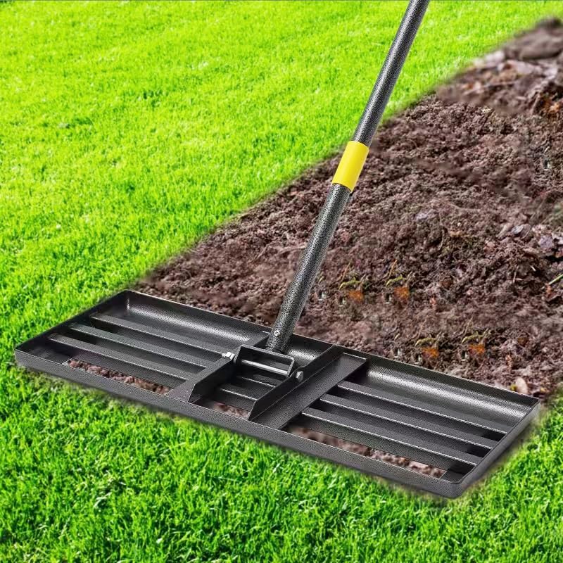 PoPoHoser مستوى العشب، أداة مستوى 30"x10"، أداة قابلة للتعديل بطول 5 أقدام، أداة مستوى ثقيلة من الفولاذ المقاوم للصدأ لحديقة الفناء، ملعب جولف، تربة، عشب - Image 1