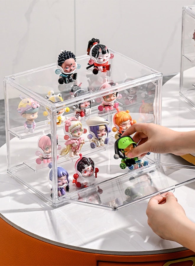 Special Acrylic Display Showcase Blind Box Shelf Storage Hand Dolls Toys Lego Models Transparent Dust Protection Cabinet With Magnetic Door - Image 3