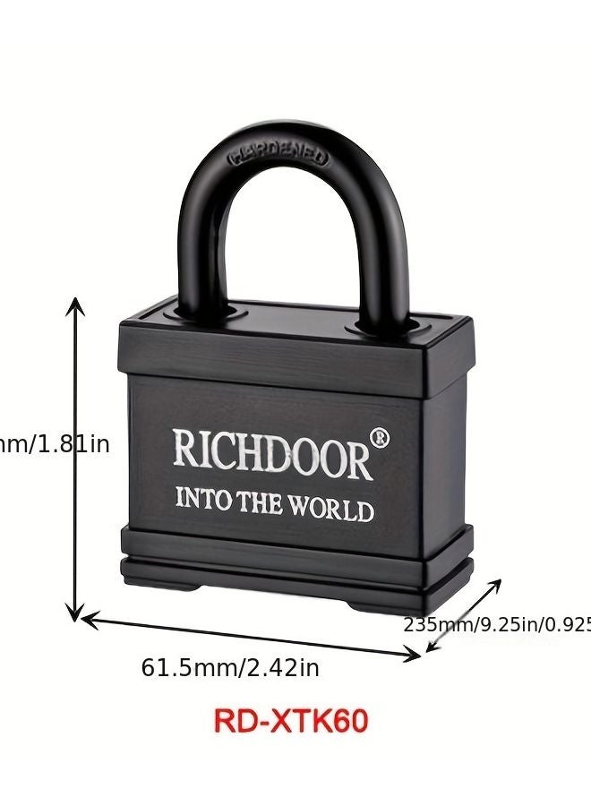 High Security Waterproof Padlock Model RD XTK60 Rust Proof Anti Theft Copper Core Lock with 4 Keys - Image 1